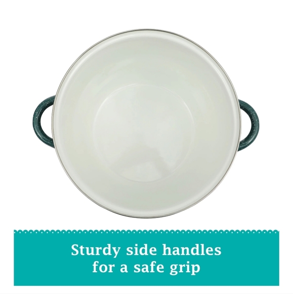 ❤️ New Pioneer Woman Green Speckle  12 Quart Enamel on Steel Stock Pot - Picture 4 of 9